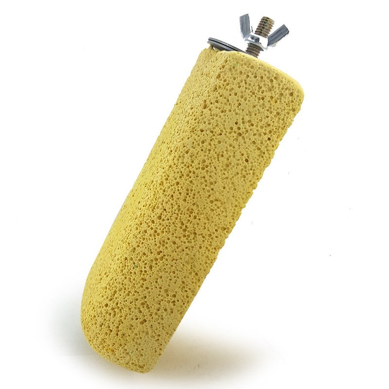 Litewoo Lava Shaped Pumice Ledge Birds Rats Chinchillas Toys, Artificial Teeth Beak Grinding Stone for Bird, Parrots, Hamsters, Totoro and Rabbits, Easy Installation, Random Color ï¼ˆ5.1"x 2.75"x 1.2"ï¼‰ - Image 4